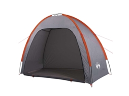 Tenda de arrumação impermeável VIDAXL cinzento e laranja