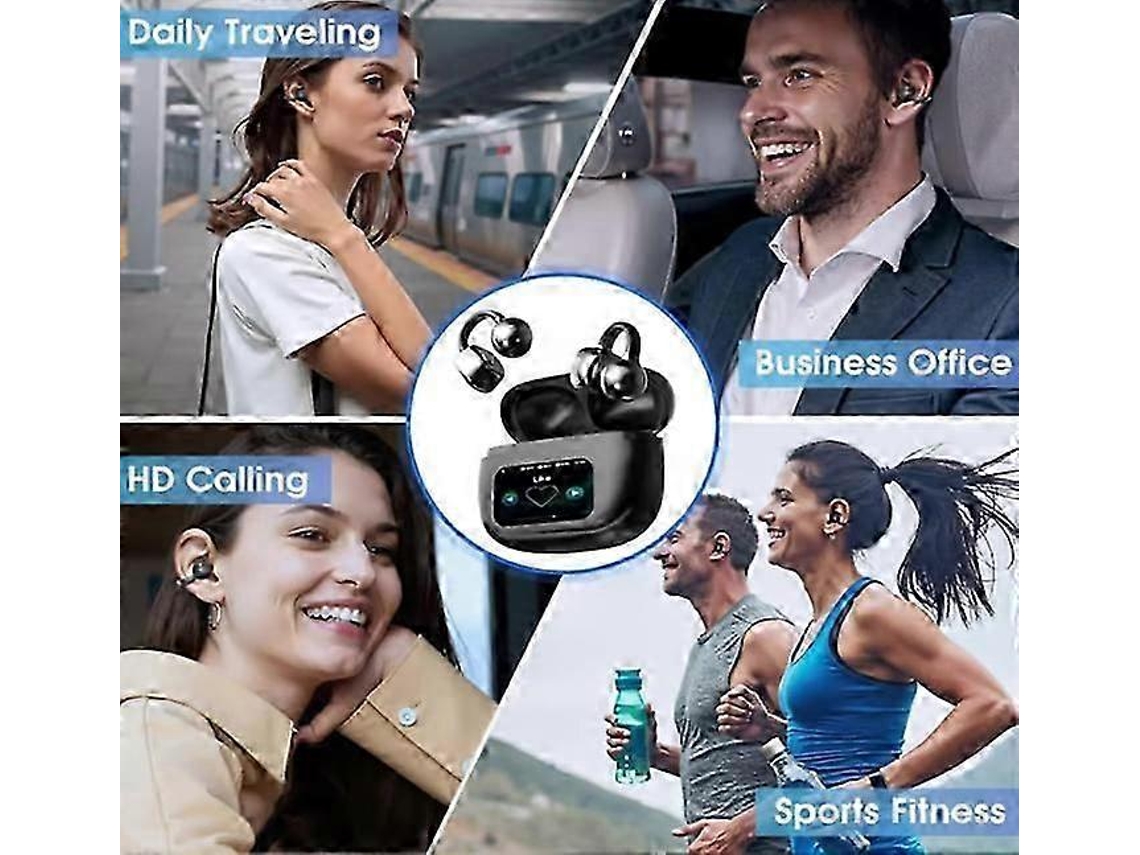 Fone De Ouvido Bluetooth Com Clipe Auricular E Tela Sensível Ao Toque. Ly Ebike