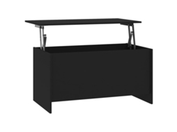 Coffee Table, Coffee Tables Vidaxl Preto Madeira Processada (102 X 55 X 52.5 Cm)