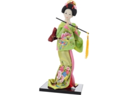 Enfeite Tecido Boneca Gueixa Japonesa 30 Decoração Estilo Japonês Escritórios Quartos Única Charmosa Aleatória GOKOCO