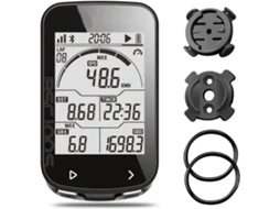 Ciclocomputador Sem Fio Com Tela Lcd De 2,6", Bateria Recarregável De 40 Horas, À Prova D'água, Bluetooth E Ant+ (preto)