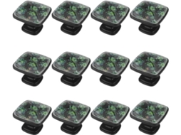 Puxadores E Botões Quadrados Para Gavetas Armários, Conjunto De 12 Peças, Flor De Cacto Verde, Puxadores Para Portas De