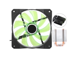 Resfriador De Cpu Com 6 Túbulos De Latão E Ventilador Ultra Silencioso Para Desktop 775 1155 1366 Verde