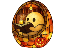 Luminária De Leitura Fantasma, Adorável Luz Noturna De Leitura Fantasma, Decoração De Halloween, Leitor Fantasma Fofo