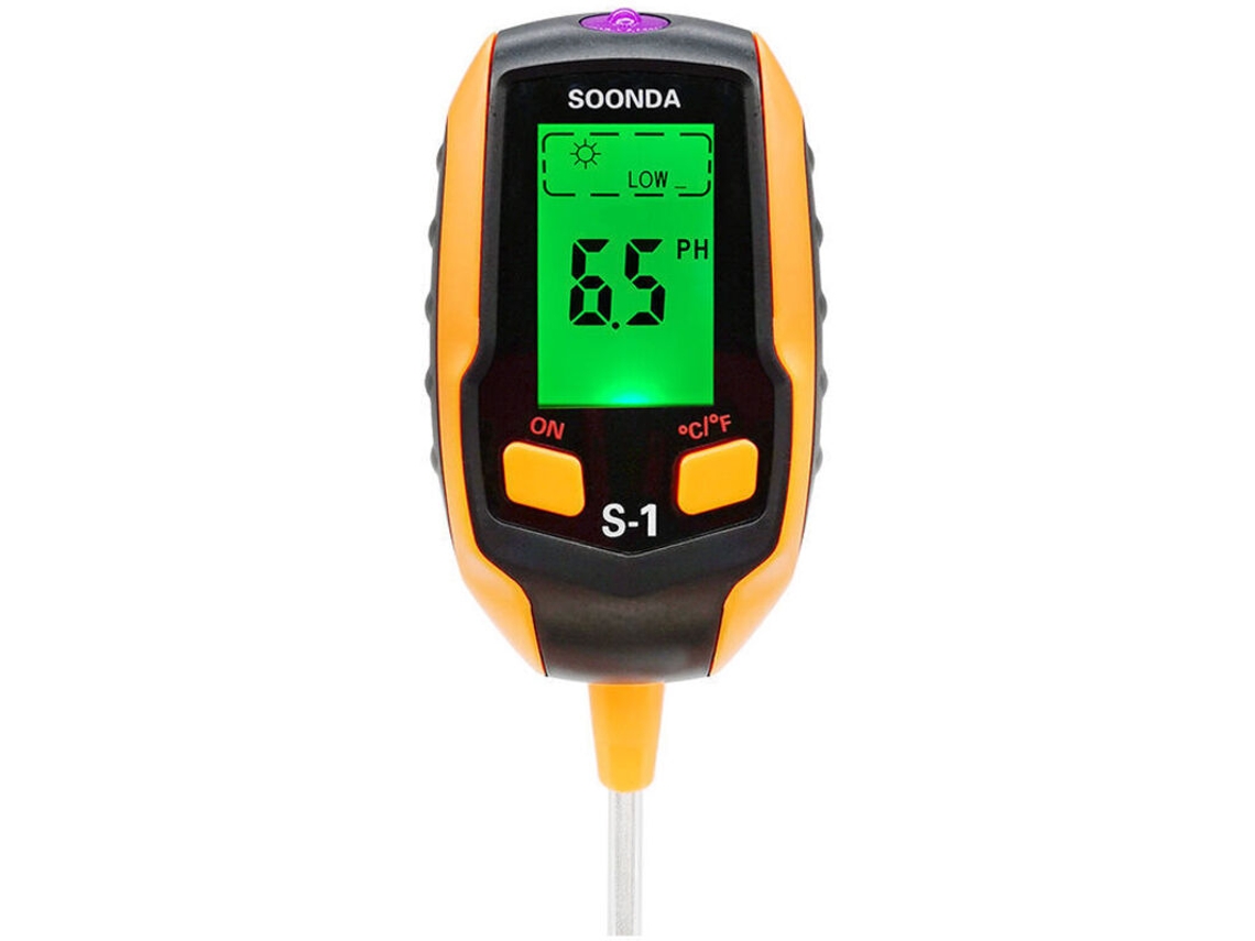 Medidor de Ph AQUAFORGE 4 em 1 para uso interno e externo, sonda 20,5 cm