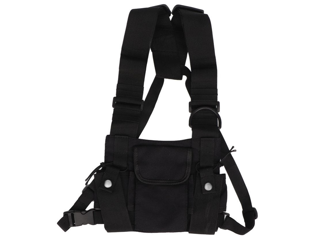 Aetheria bolsa Torácica para Walkie talkie Oxford com Alça Ajustável Capacidade Grande Universal para Rádio