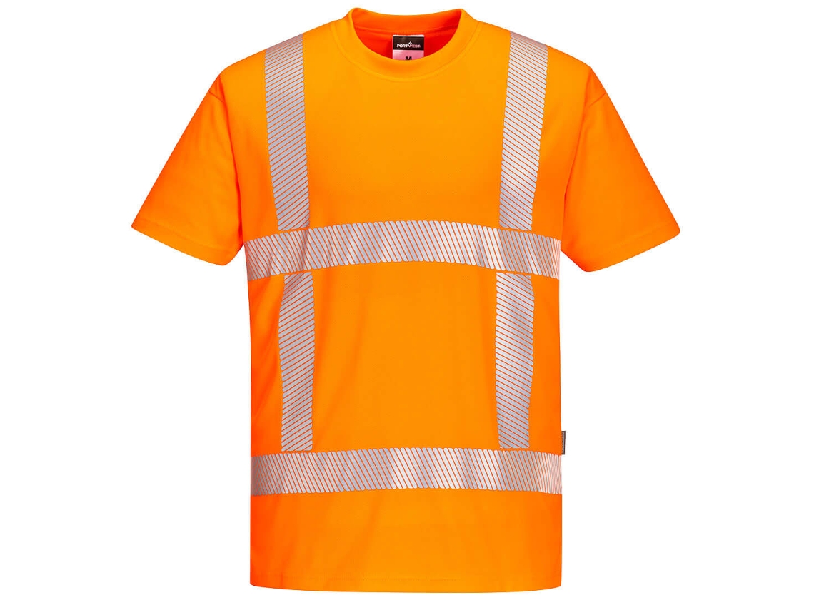 Camiseta De Alta Visibilidade Rws Perfeita Para Trabalho Ao Ar Livre / Laranja / M Portwest