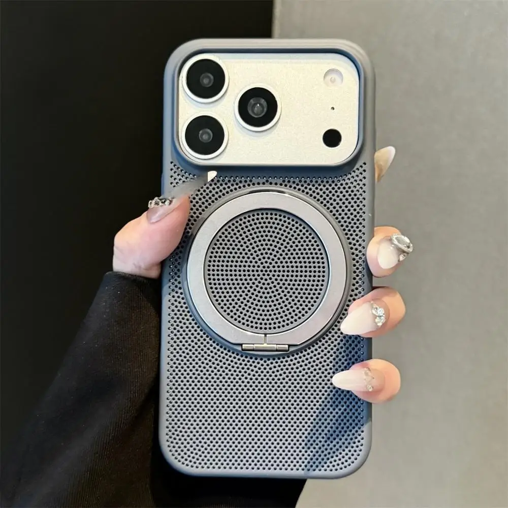 Capa De Carregamento (cinza Para Iphone 17) Com Malha Magnética Para Dissipação De Calor.