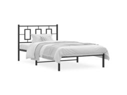 Bed Frame, Bed Frames Vidaxl Preto Aço (107 X 203 Cm)