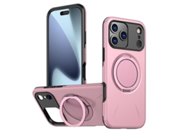 Capa Para Iphone 17 Pro - Metal Com Função De Rotação, Magsafe, Tpu Híbrido E Pc