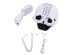Telefone Skull LAXISCREED Qualidade Clara Multifuncional Branco