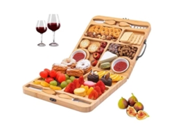 Bandeja Para Servir Pão E Alimentos, Em Madeira, Para Frutas, Sobremesas, Lanches E Mesa De Cozinha