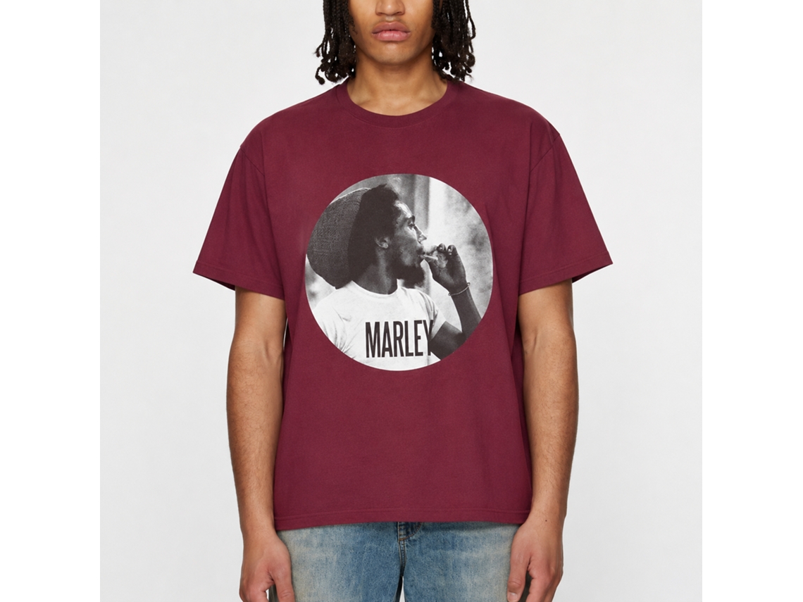 Bob Marley Smokin Circle T-shirt Unisex Adults Size:xxl