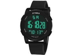 Relógio Esportivo Masculino Synoke 9002 Para Uso Externo, Resistente À Água, Multifuncional E Com Luzes Digitais