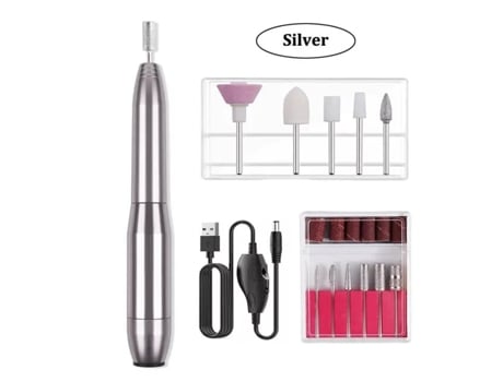 Máquina de Furadeira de Unhas Elétrica Forte Profissional Equipamento de Moagem Moinho para Manicure Pedicure Ferramenta de Polimento de Unhas CNRSRS