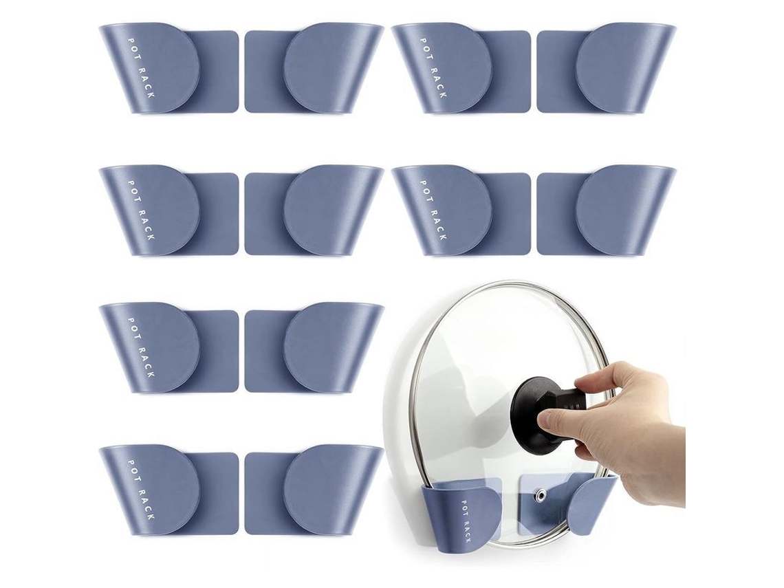 organizador de Tampas de Panelas Ajustável, Conjunto de Suportes para Armazenamento (6 Pares)