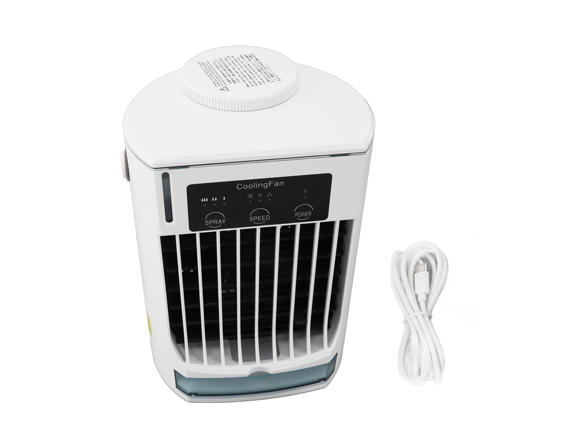 Ventilador de Ar Portátil com Humidificador e Misturador 500ml LAXISCREED para quarto, escritório e camping