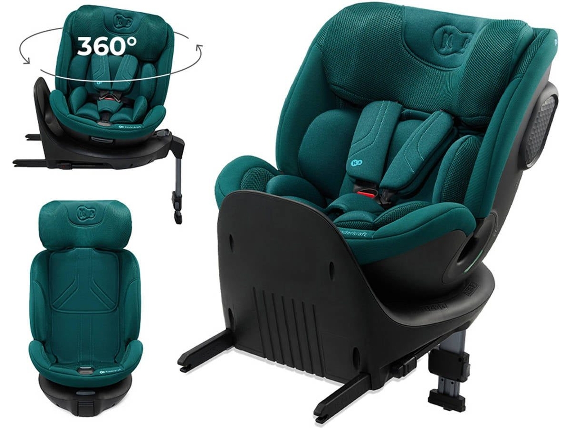 Cadeira Auto Kinderkraft XRIDER 2 i‑Size 40–150 cm evolutiva com EASY GROW, ERGO PAD+ e AIR FLOW Verde