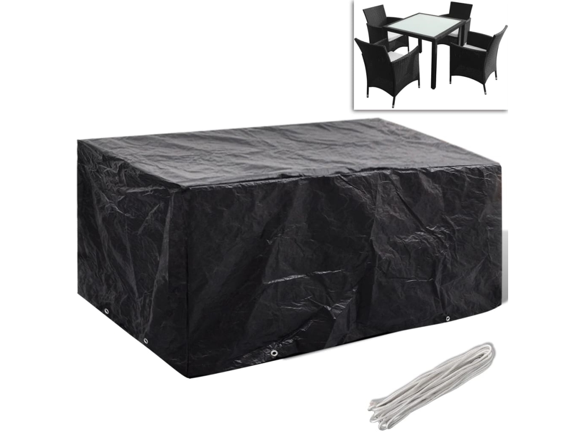 Vidaxl Capa Para Mobiliário De Jardim Com 8 Ilhós 180x140x90 Cm