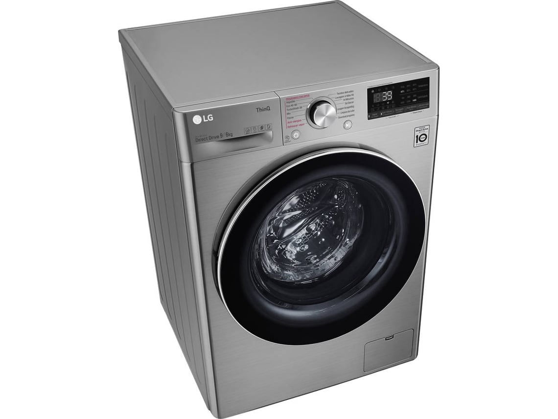 Máquina de Lavar e Secar Roupa LG F4DV7009S2S (6/9 kg - 1400 rpm - Inox)