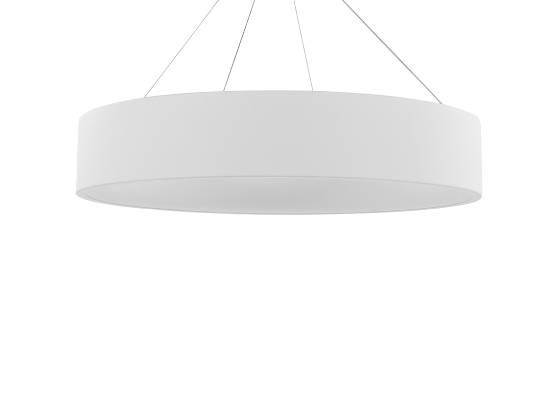 Candeeiro de teto LED em metal branco LENYA