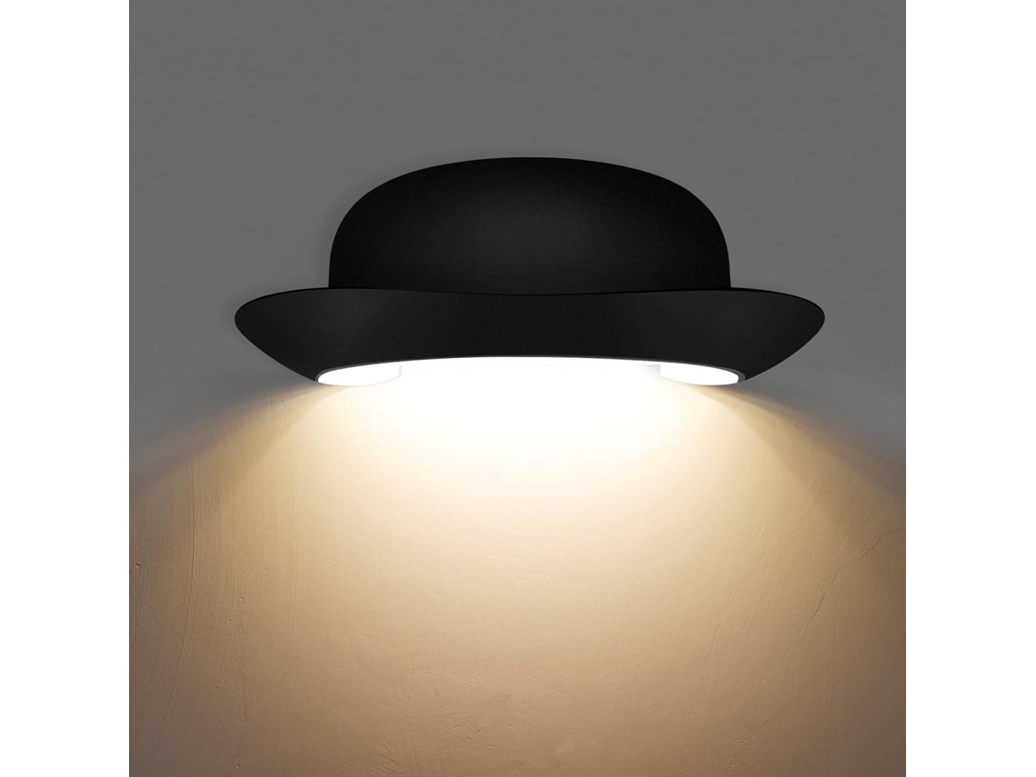 BRILVIBERA Luminária de parede elegante com design industrial moderno e luz LED.