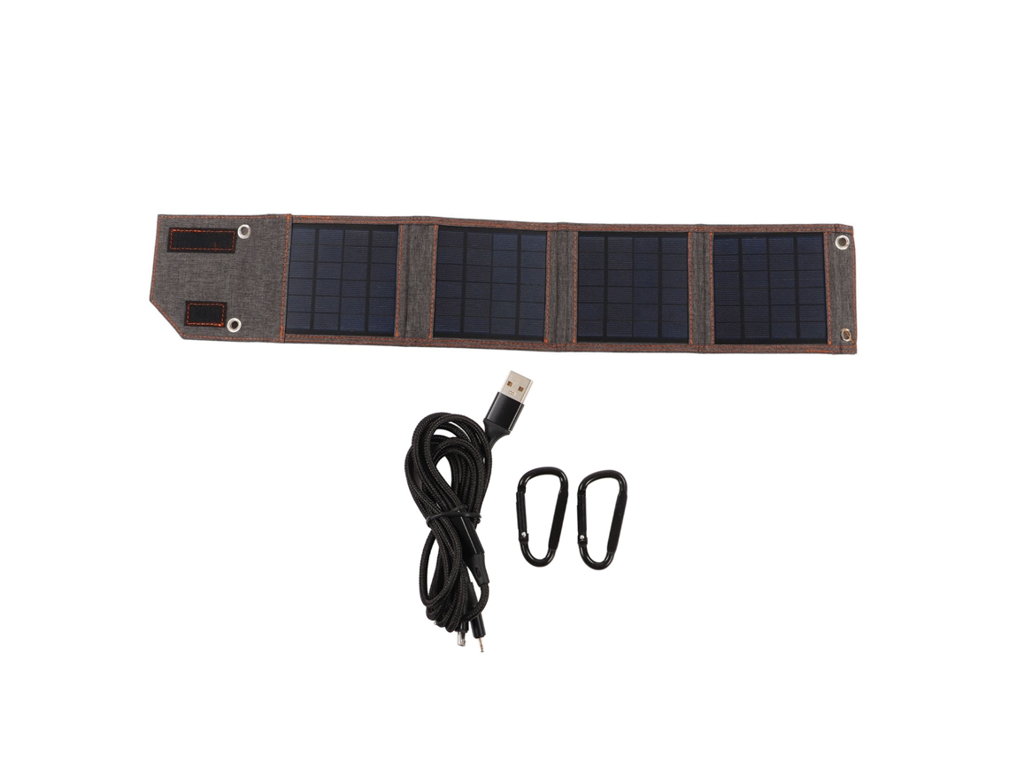 Pacote De Carregamento Solar De Polissilício Dobrável (potência De 8w, Adequado Para Atividades Ao Ar Livre)