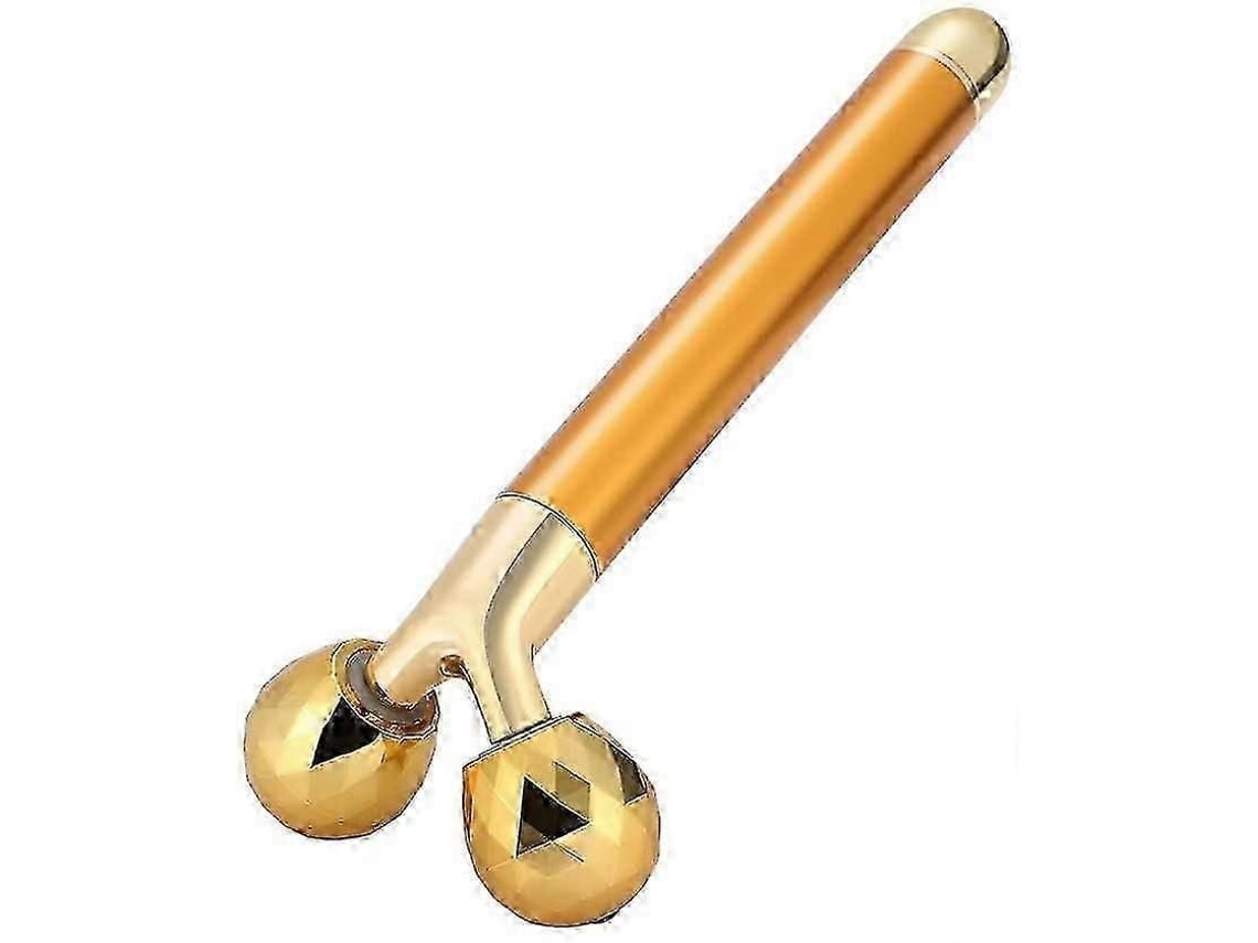 Massageador Facial Elétrico 3d com Pulso Dourado 24k GOKOCO