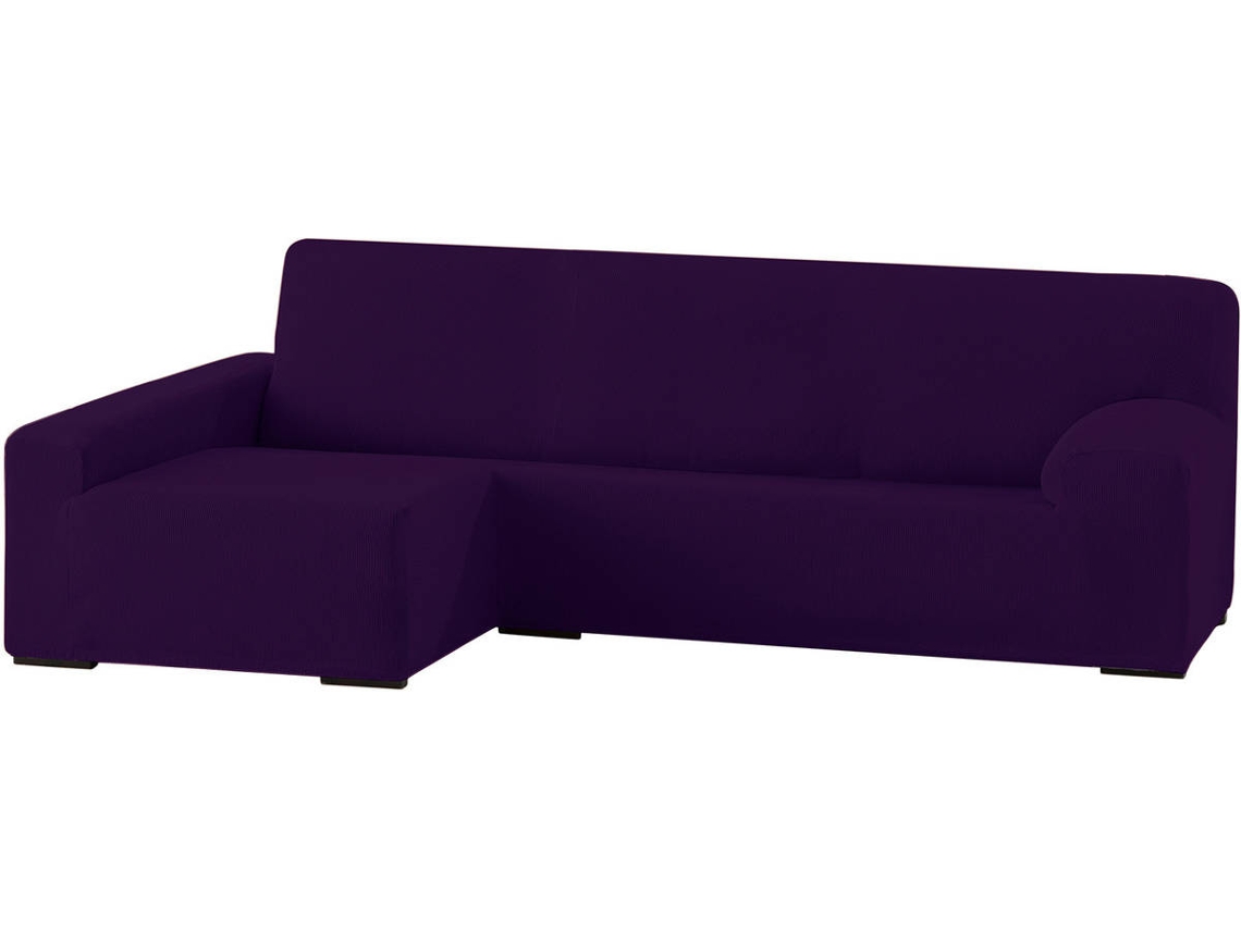Capa Chaise Longue TODOPARAMICASA Ulises Roxo (Braço Esquerdo Longo - 250 - 310 cm)