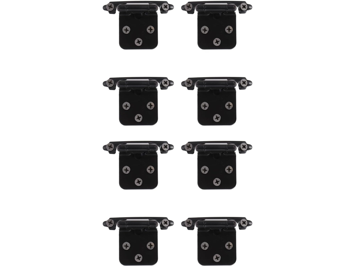 Dobradiças De Aço Com Fechamento Automático, 8 Peças, Pretas, Para