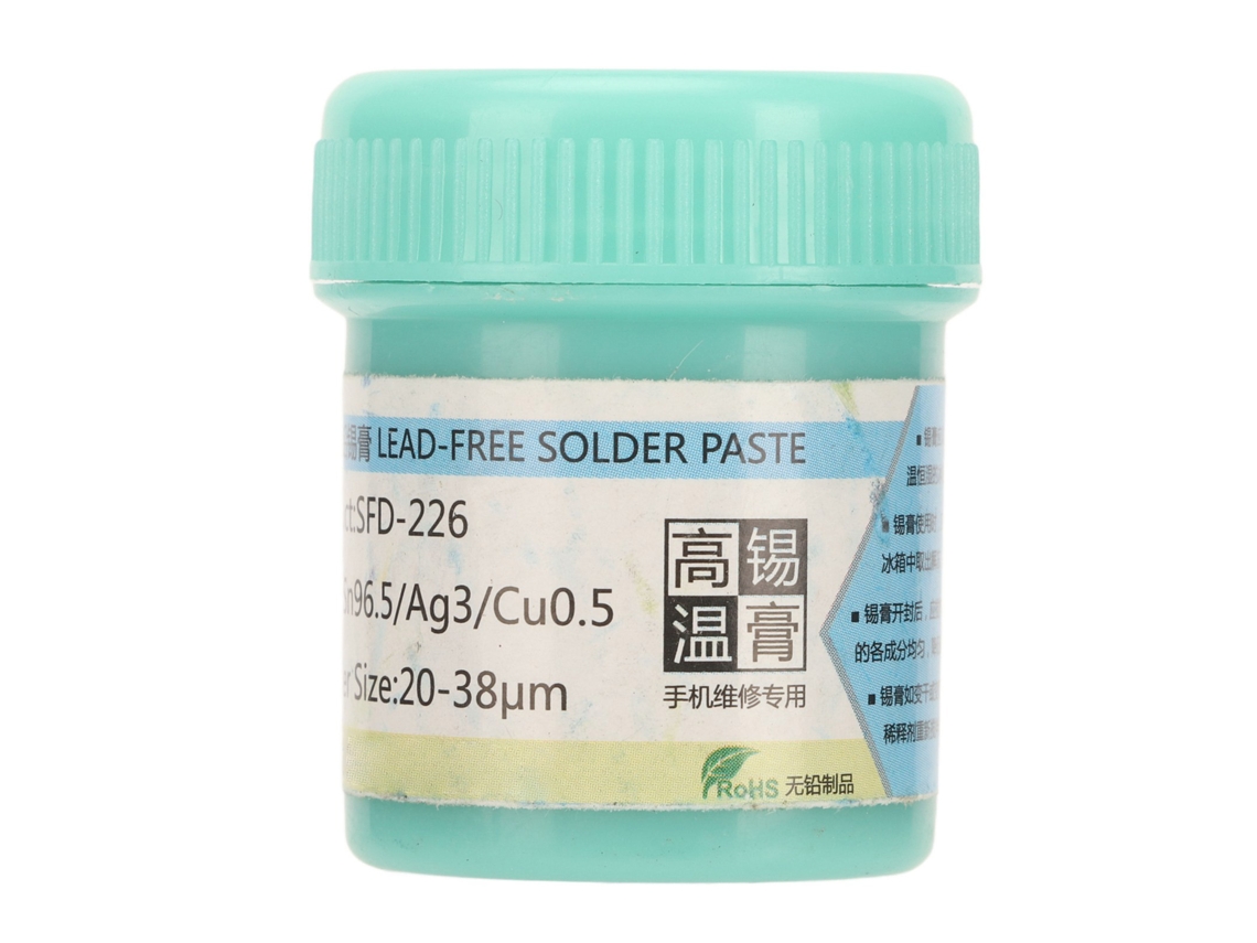 Pasta de Solda de Alta Temperatura Sfd 226 Sn96.5/ag3/cu0.5 EOOCOO (sem Chumbo Ambiental, Ponto de Fusão 217℃)