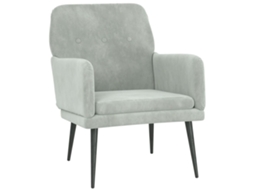 Armchair, Armchairs Vidaxl Cinzeto Veludo