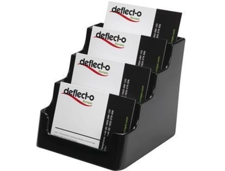 Deflecto Porta Cartolina 4 Compartimentos