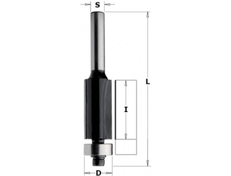 Fresa para Afagar S=8 Ø12.7X25.4 Contractor - K906-127