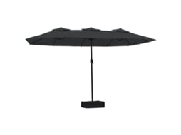 Guarda-sol VIDAXL Preto (449x245 cm)