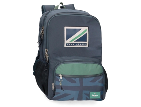 Mochila Escolar PEPE JEANS (33 x 46 x 17 - Poliéster - Azul)