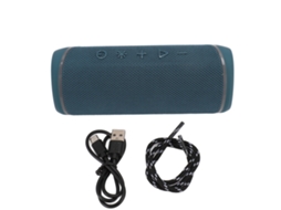 Caixa De Som Bluetooth Com Microfone E Luz Rgb Ipx5 À Prova D'água Portátil Para Exterior Azul