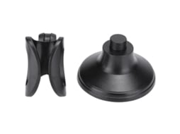 Suporte de mesa ajustável para microfone, com braçadeira, plástico ABS AQUAFORGE