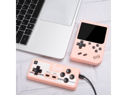 Console Portátil Retrô com 400 Títulos Clássicos, Tela de 3 Polegadas, Azul AQUAFORGE