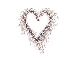 Coroa de Coração de Dia Dos Namorados com Luzes Parede Porta Decoração Amor Presente