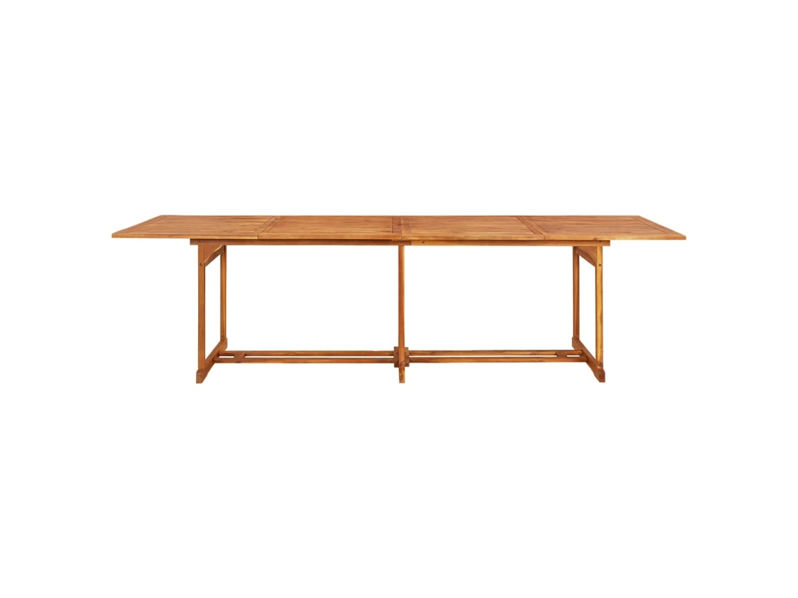 Mesa de jantar para jardim 220x90x75 cm de madeira de acácia HARLANV1