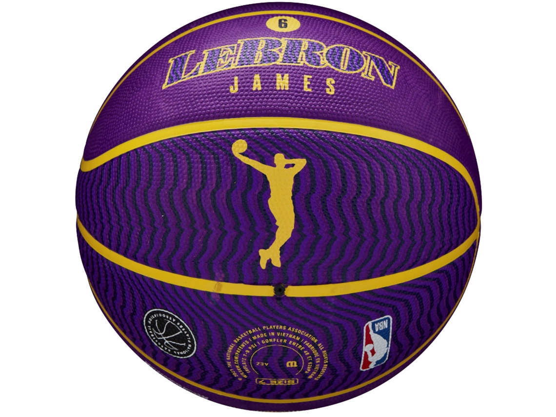 WILSON Nba Player Icon Lebron James Outdoor Ball Wz4005901Xb Unissex Bolas  de Basquete Roxogranada 7 Eu