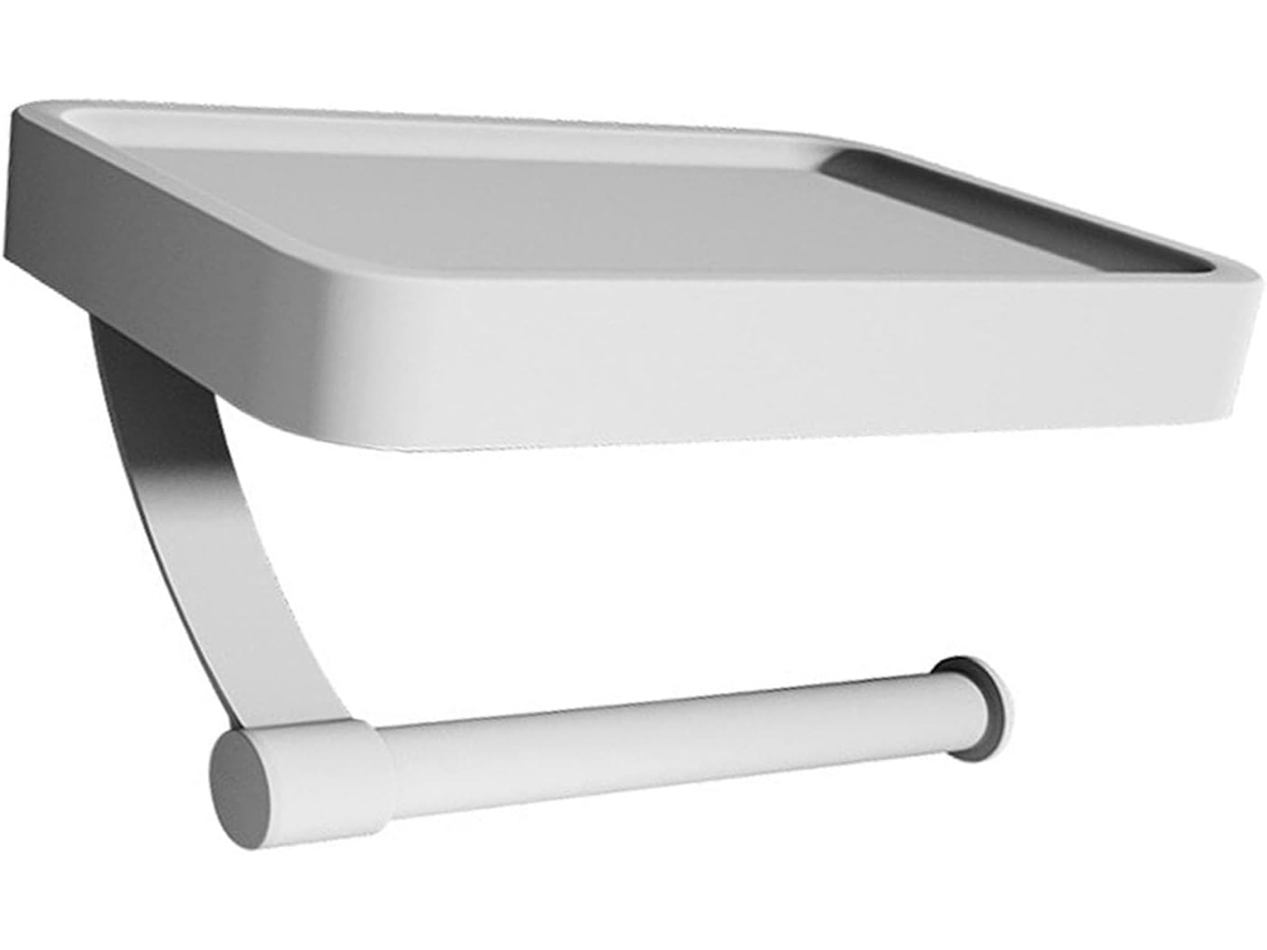 Porta Lenços Moderno Com Suporte Para Celular, Branco