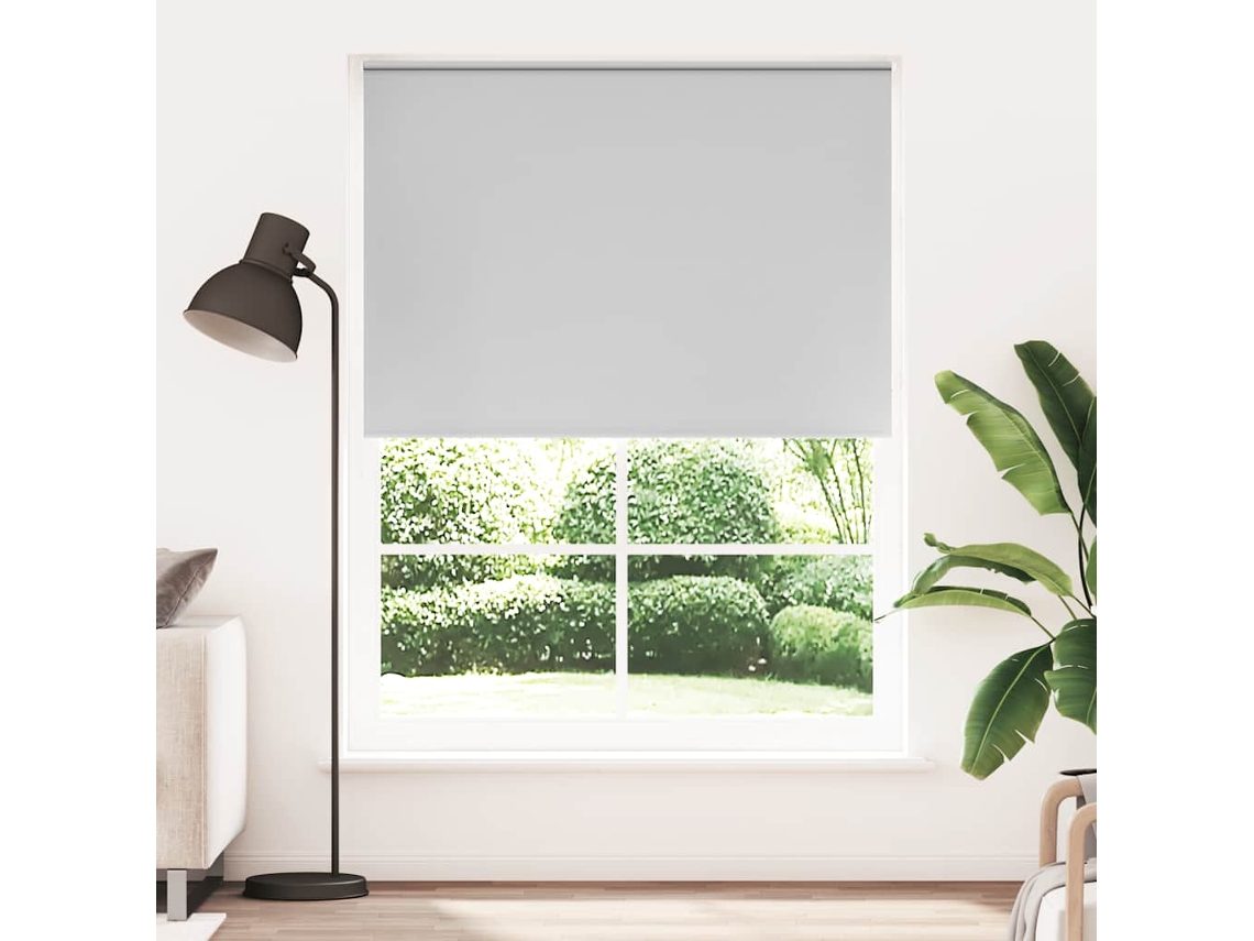Vidaxl Cortina De Rolo Blackout, 164,4 X 230 Cm, Largura Do Tecido 160 Cm, Cinza