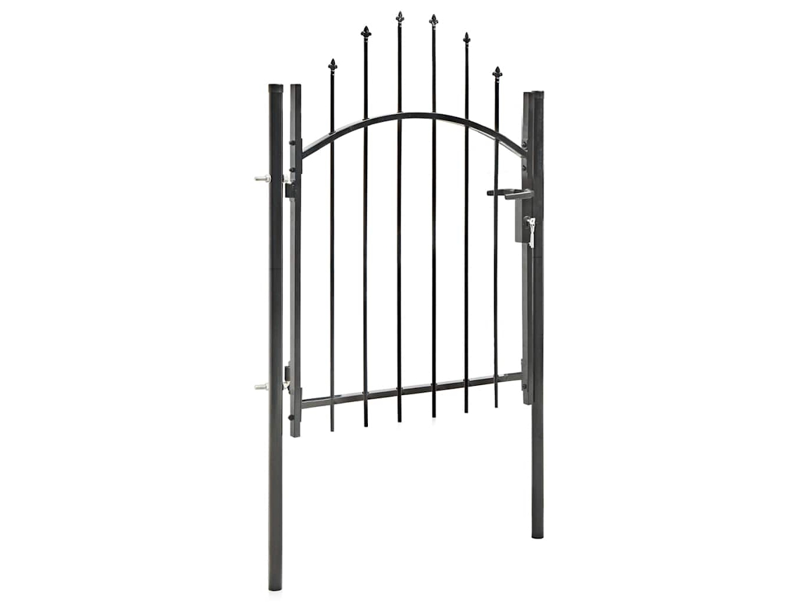 Vidaxl Portão De Jardim Woerden Aço 1x1m Preto