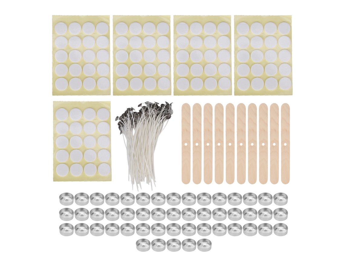 Kit de Mechas de Velas LAXISCREED 15cm com Acessórios