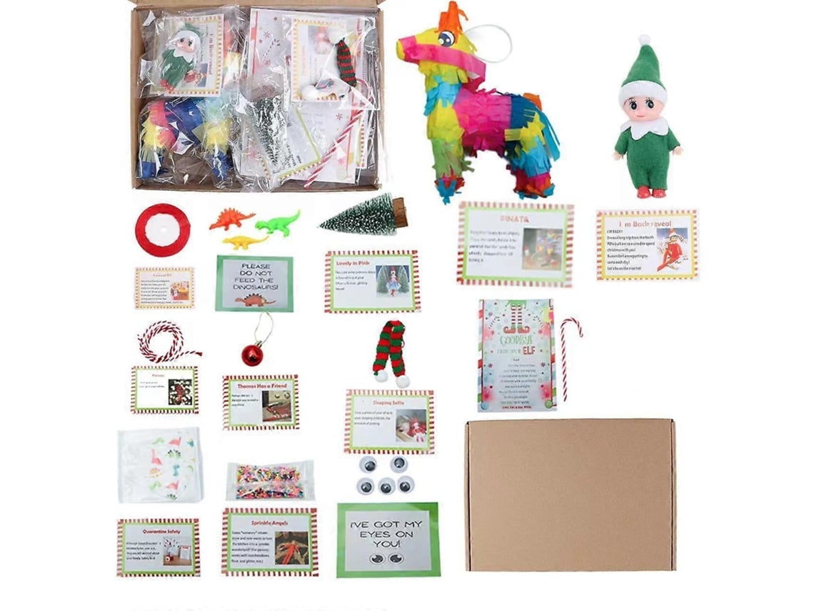 Kit De Decoração De Natal Com 24 Dias