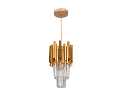 Candelabro, Luminã¡ria Pendente, Design Moderno, Tecnologia Led, 16cm Ouro, Branco Frio Oem