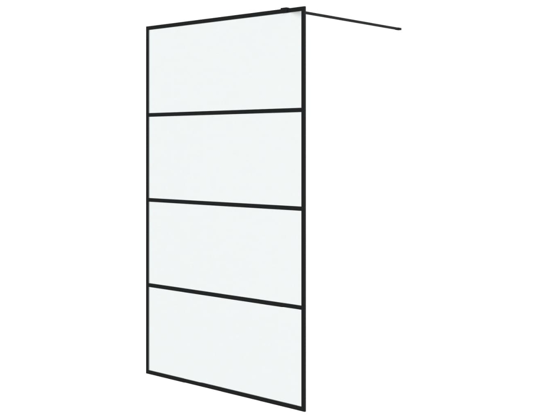 Divisória de Chuveiro 115x195 Cm Vidro Opaco Esg Preto MAISON EXCLUSIVE