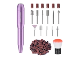 1 Conjunto de Mini Lixadeira de Unhas Elétrica Usb AURUM